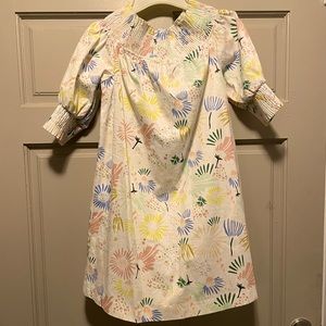 Zara floral babydoll off the shoulder dress